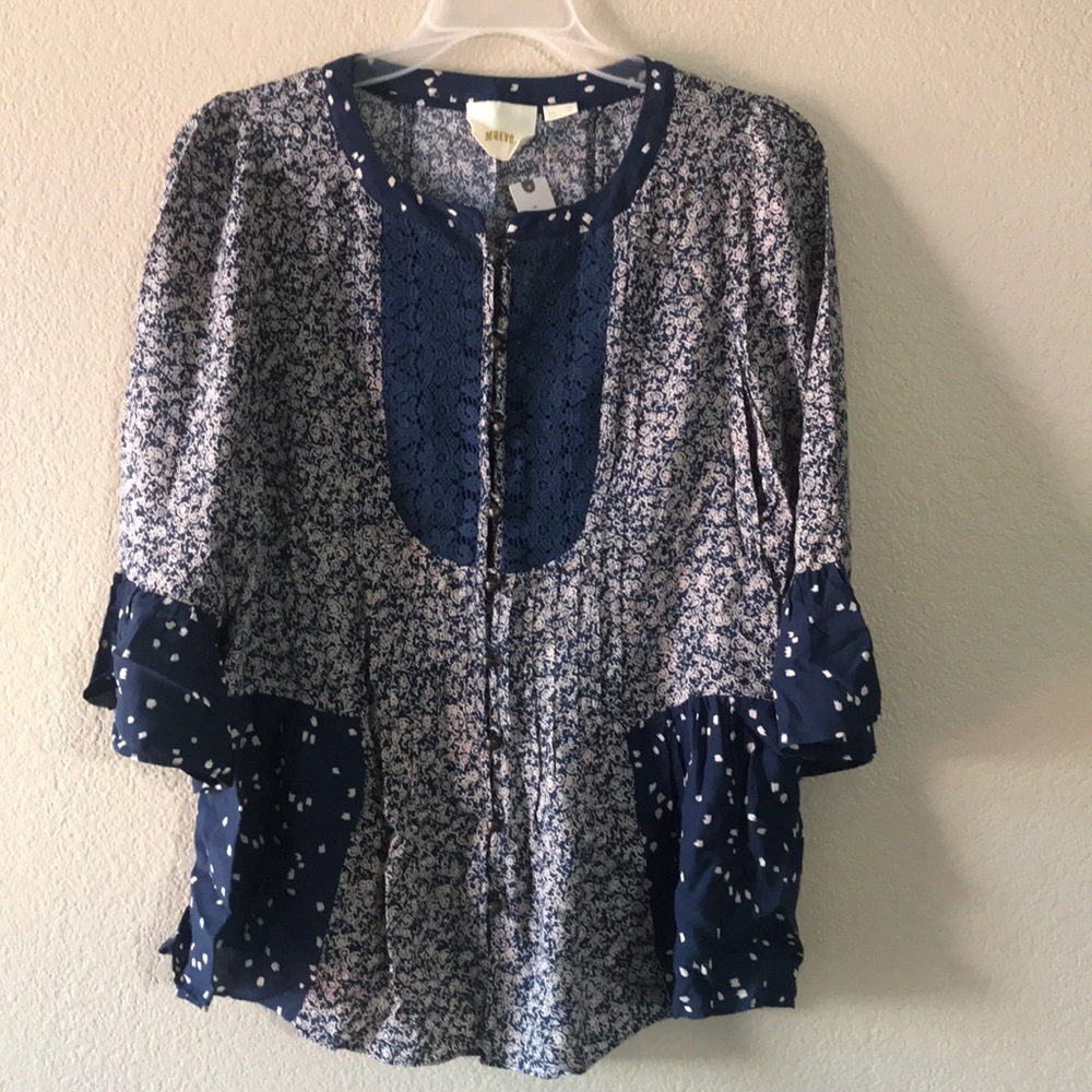 NWT Anthropologie Maeve Top Blouse Size 4